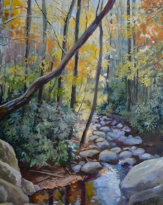 Mountain Stream Oil on Canvas 20"x16" $450