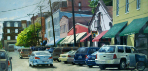 Market St. Charleston Oil on Canvas 24”x48” $1000
